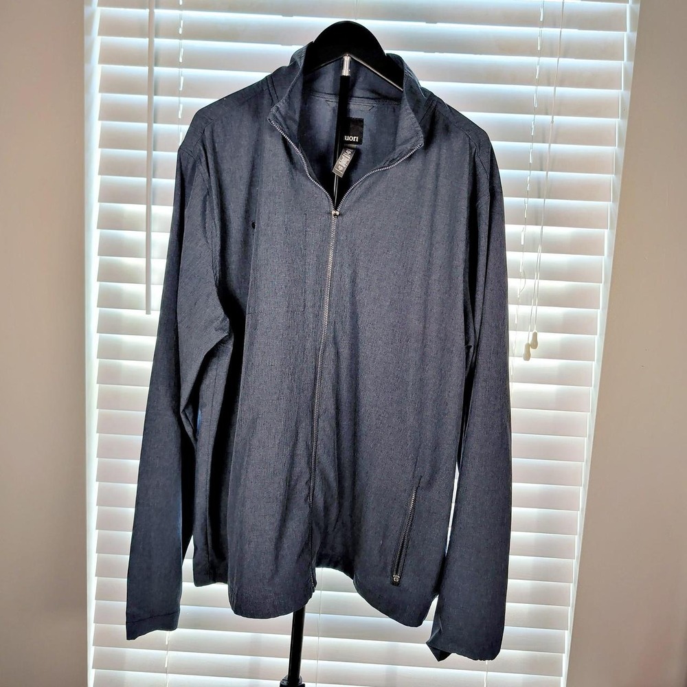 Vuori Venture Track Jacket Men's XXL Gray Full Zip Performance